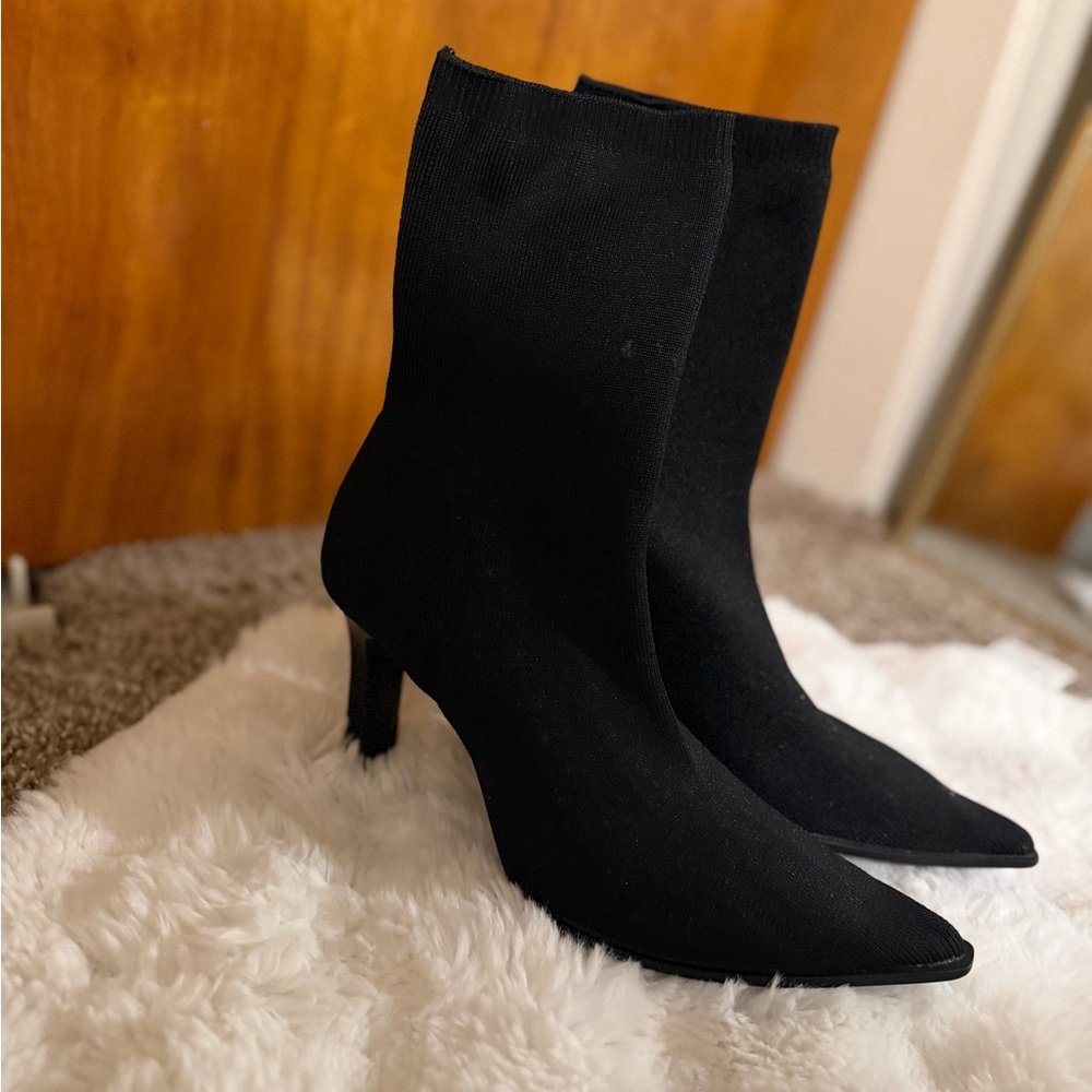 Stradivarius Elegant Black Women's Ankle Boots